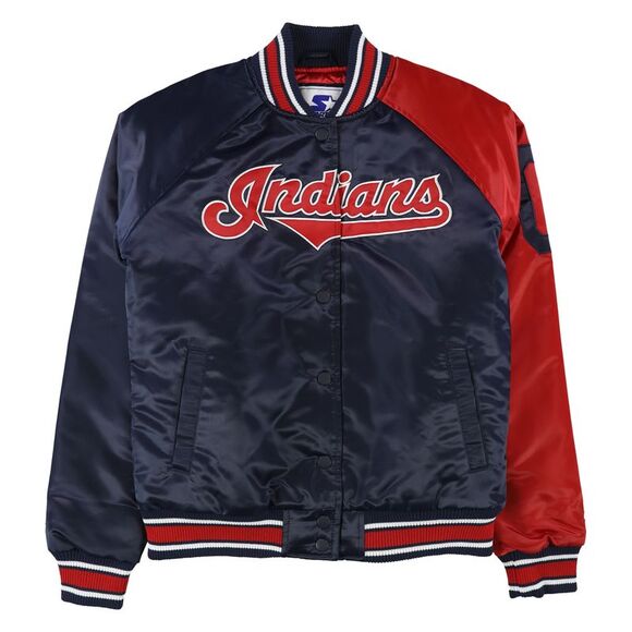 STARTER Womens Cleveland Indians Varsity Jacket NWT